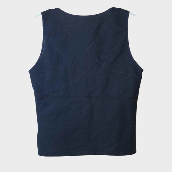 Men's Black Zip-Up Tank Top - Picture 6 of 8